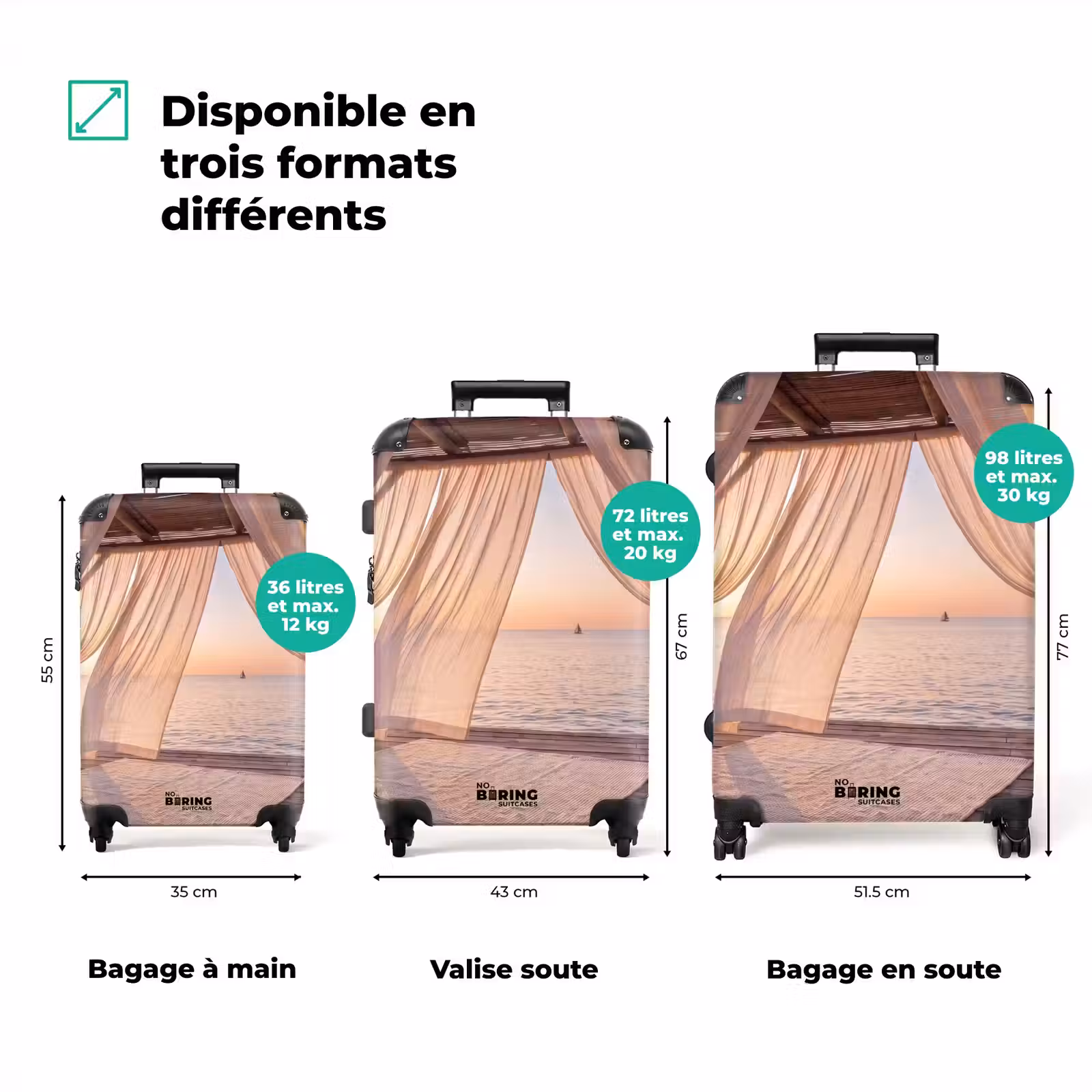 Valise - Auvent - Mer - Coucher de soleil - Vacances - Tranquillité — 1