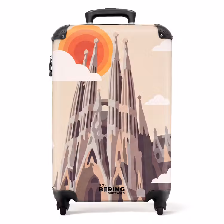 Valise - Bâtiment - Tours - Architecture - Abstrait - Coucher de soleil — 1