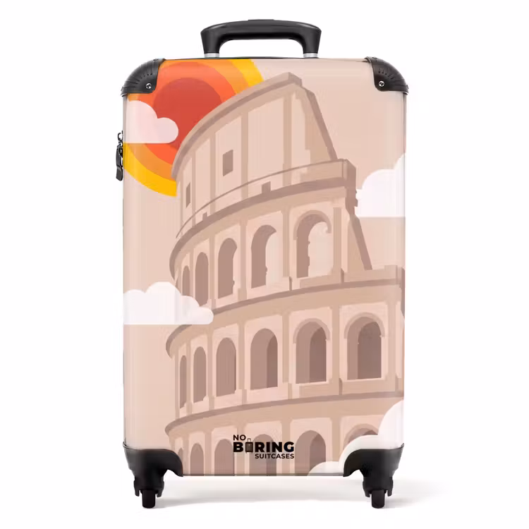 Valise - Colisée - Lever du soleil - Rome - Architecture - Beige — 1