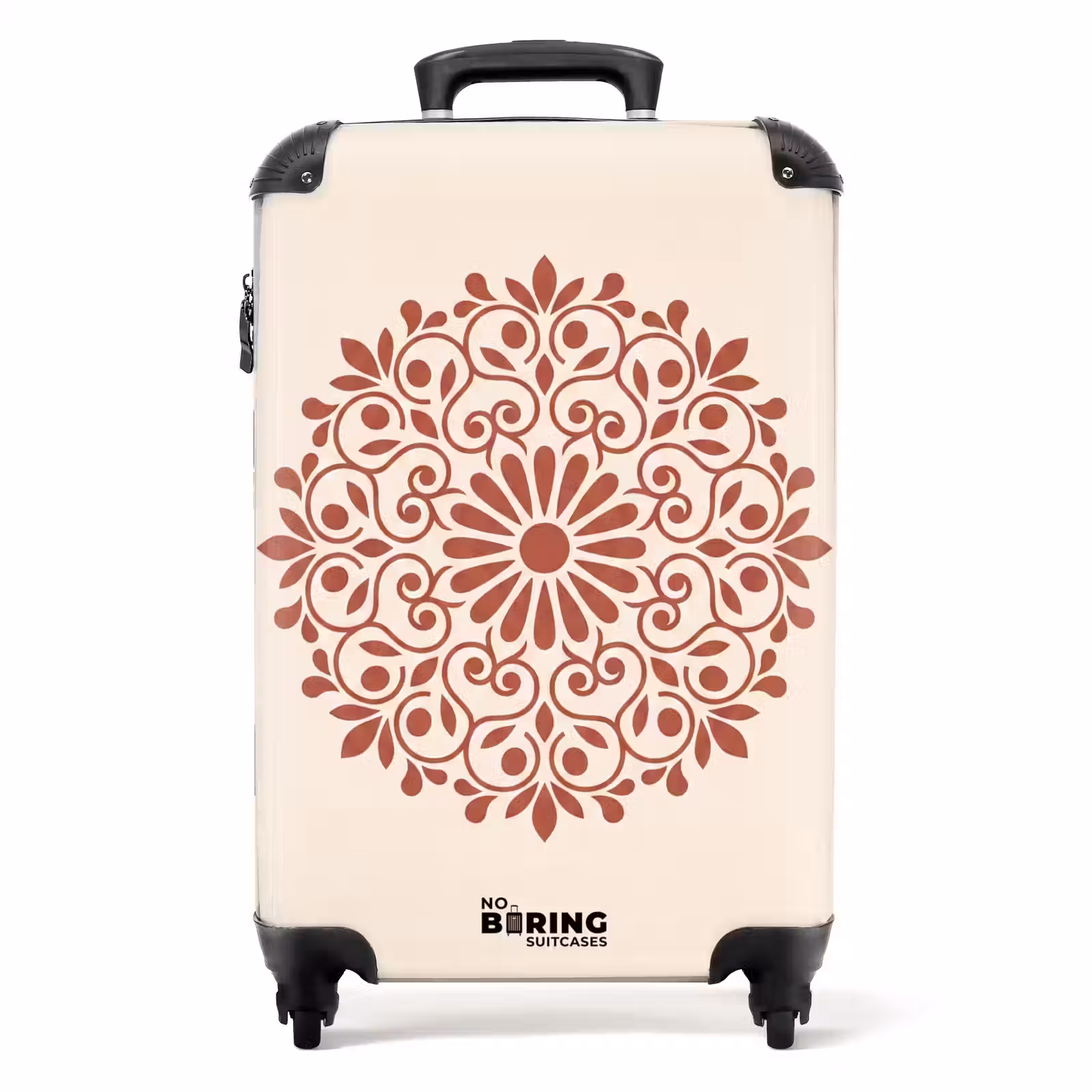Valise - Décoration - Cercle - Symétrique - Moderne - Rouge-brun — 1