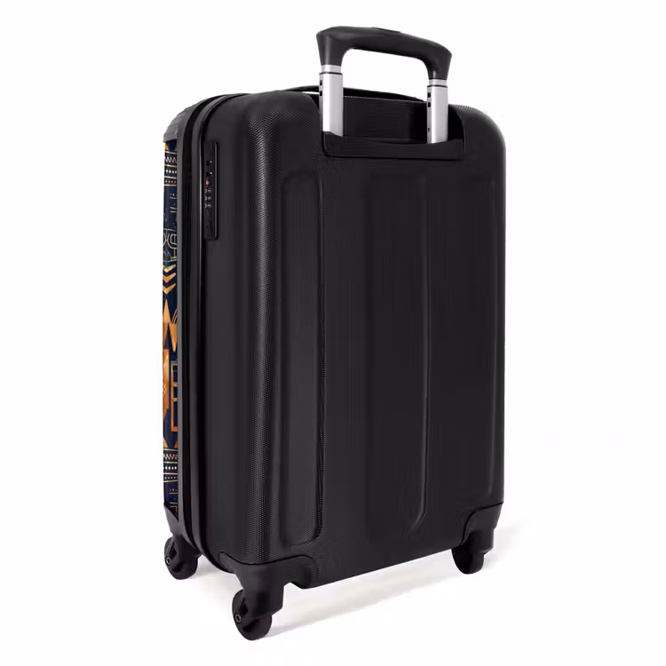 Valise - Bleu nuit - Cuivre - Tribal - Masques — 4