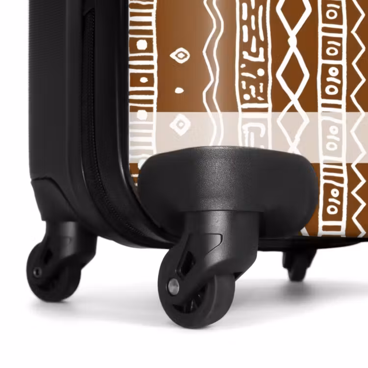 Valise - Brun chocolat - Ethnique - Tribal - Motif — 7