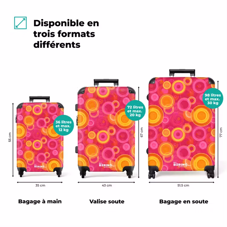 Valise - Cercles - Design - Coloré — 1