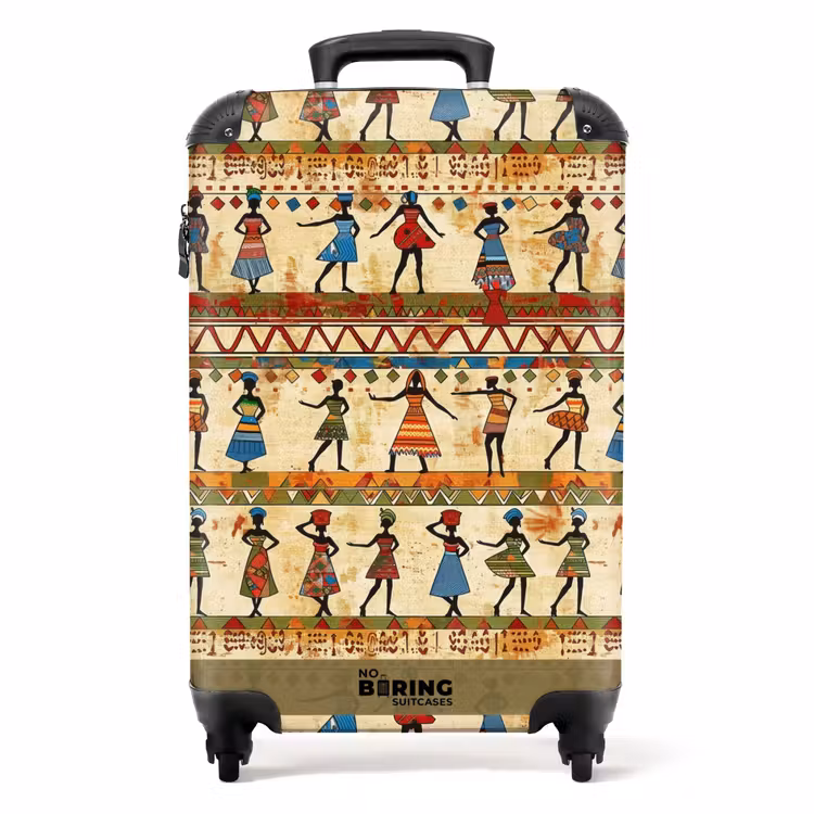 Valise - Coloré - Africain - Ethnique - Femmes dansantes - Motif — 1