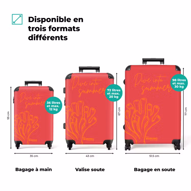 Valise - Corail - Rose - Orange — 1
