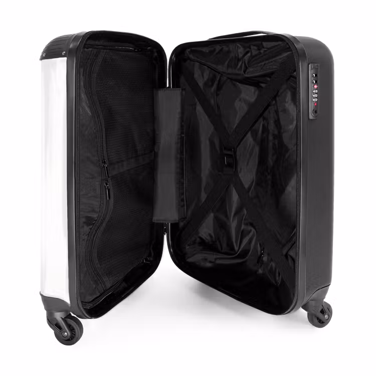Valise - Couronne - Feuilles - Nature - Minimaliste - Gris — 5