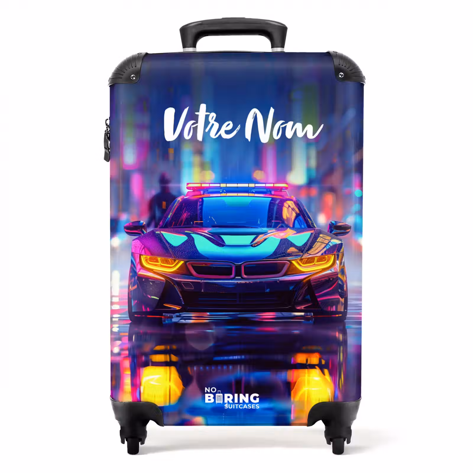 Valise - Voiture de nuit néon — 1