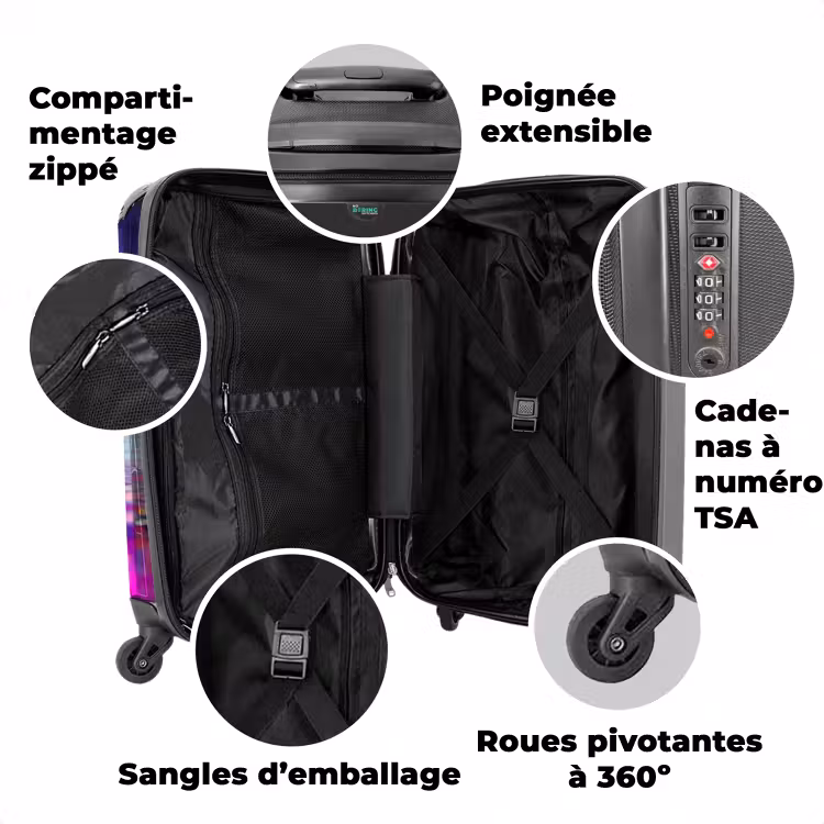 Valise - Voiture de nuit néon — 3