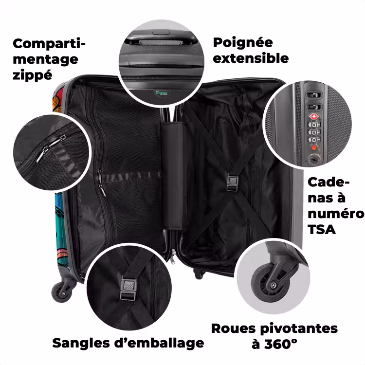 Valise avec nom - Yeux inquiétants — 3