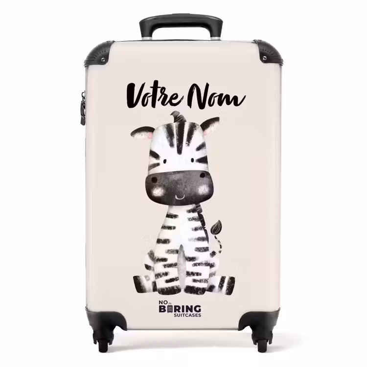 Valise avec nom - Zoé le zèbre — 1