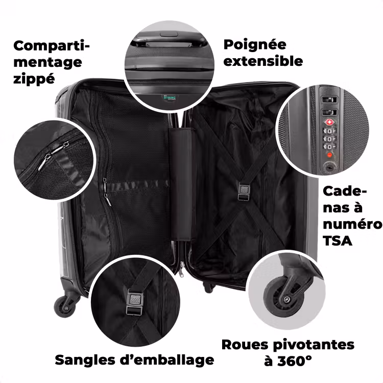 Valise avec nom - Zoé le zèbre — 3