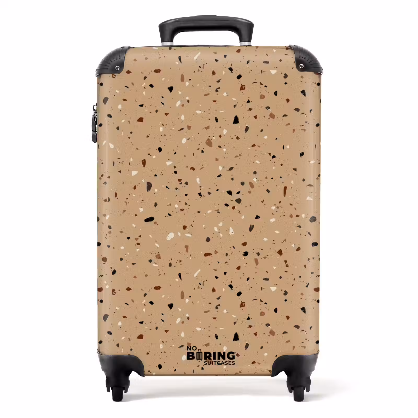Valise - Motif Terrazzo multicolore beige — 1