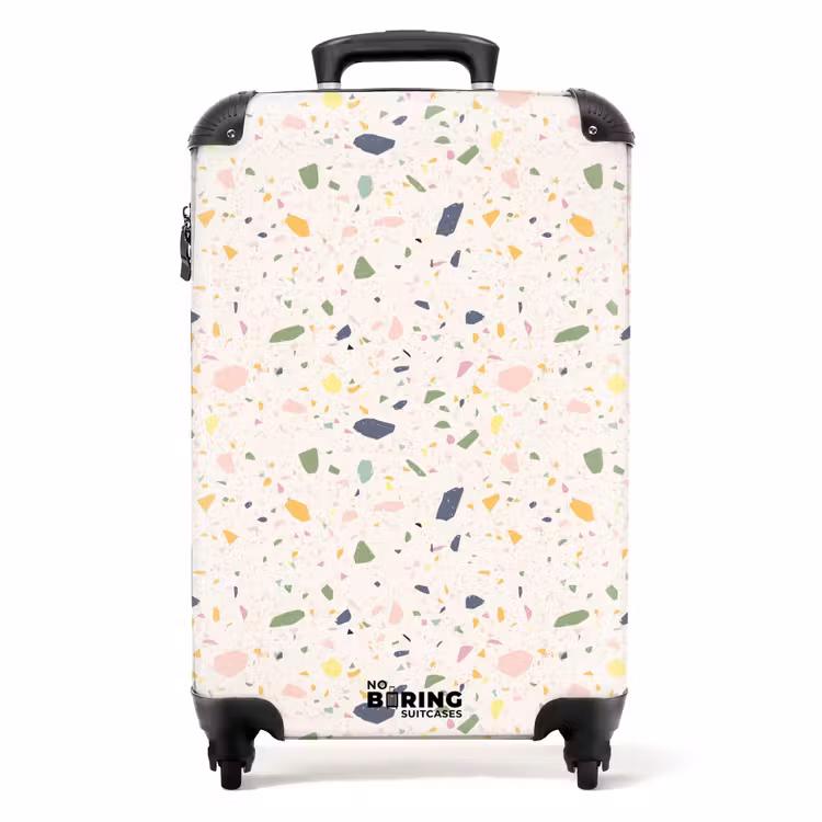 Valise - Motif Terrazzo confettis multicolores — 1