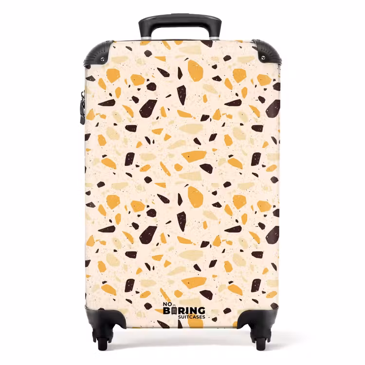 Valise - Motif Terrazzo jaune — 1