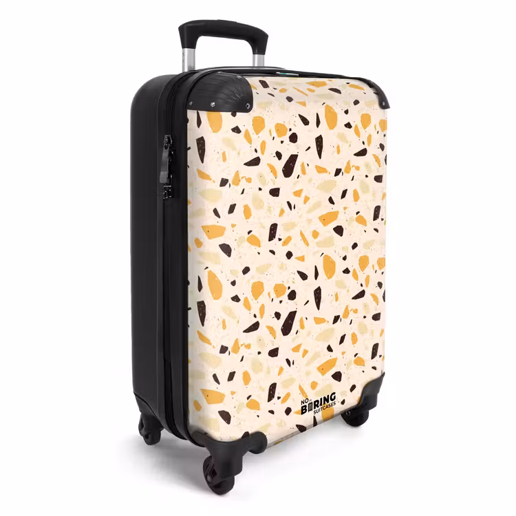 Valise - Motif Terrazzo jaune — 2