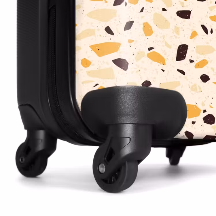 Valise - Motif Terrazzo jaune — 6