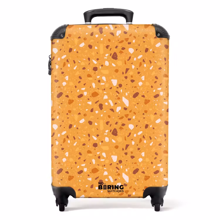 Valise - Motif Terrazzo multicolore jaune — 1
