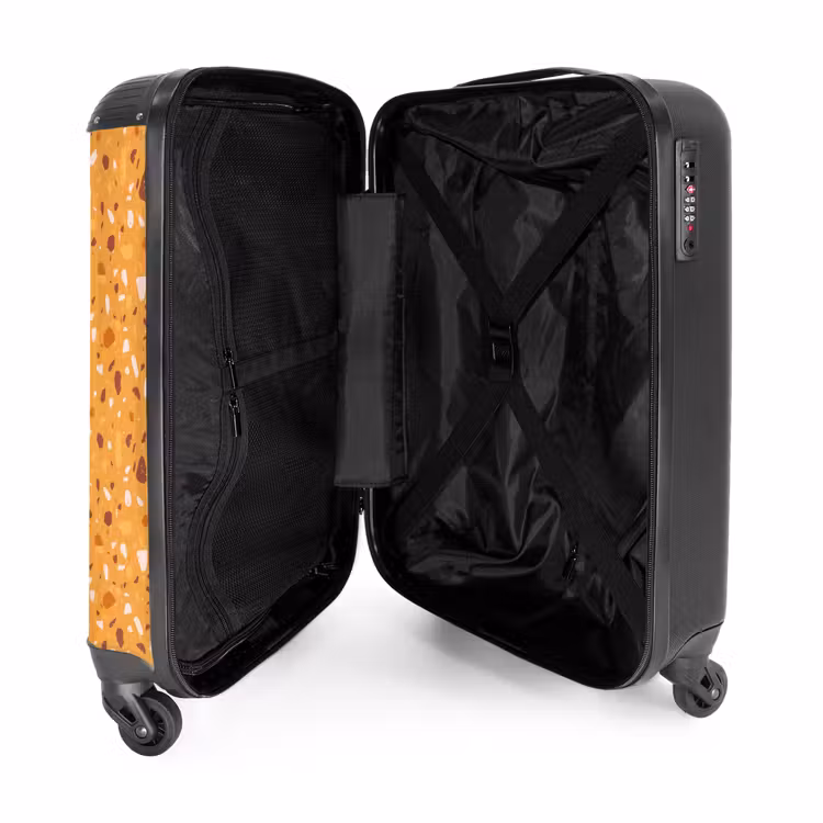 Valise - Motif Terrazzo multicolore jaune — 4