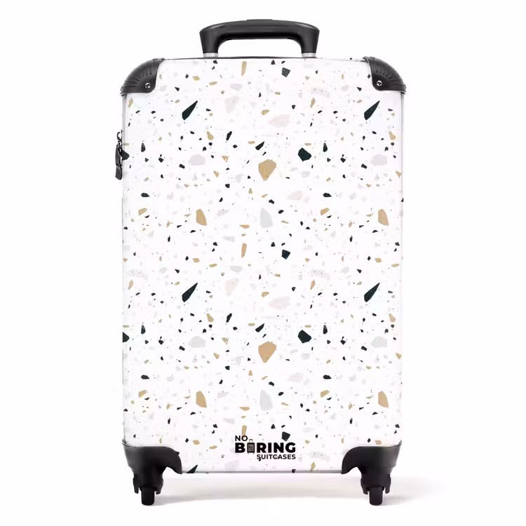 Valise - Motif Terrazzo neutre — 1