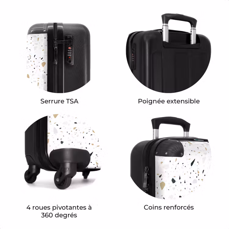 Valise - Motif Terrazzo neutre — 7