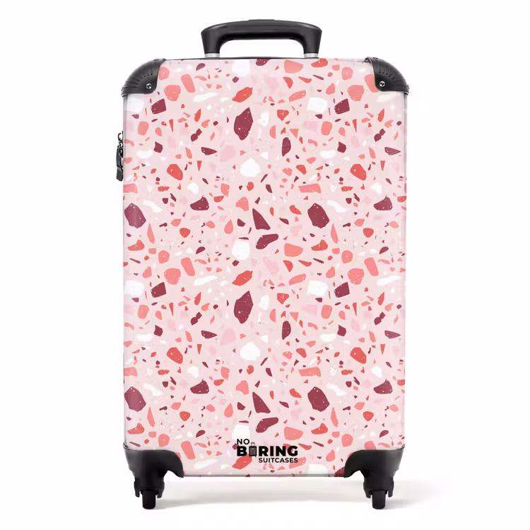 Valise - Motif Terrazzo rose — 1