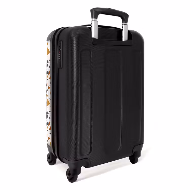 Valise - Motif terrazzo rouille ocre — 3