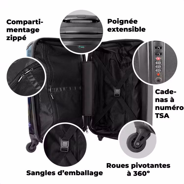 Valise avec nom - Victor le papillon — 3
