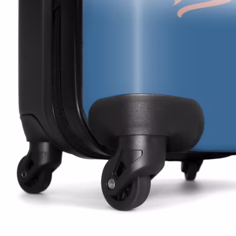 Valise - Voiture bleue avec flammes roses — 6