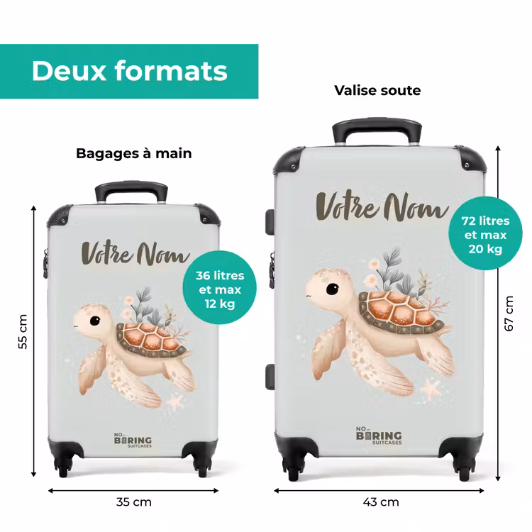 Valise avec nom -Voyages Tortues — 7