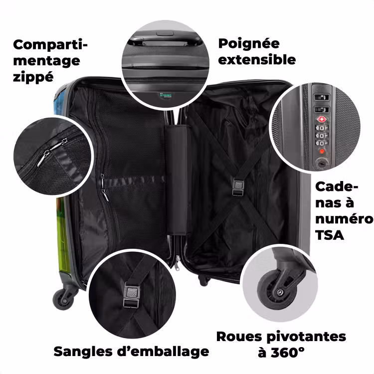 Valise avec nom - Walter l'ours travailleur — 3
