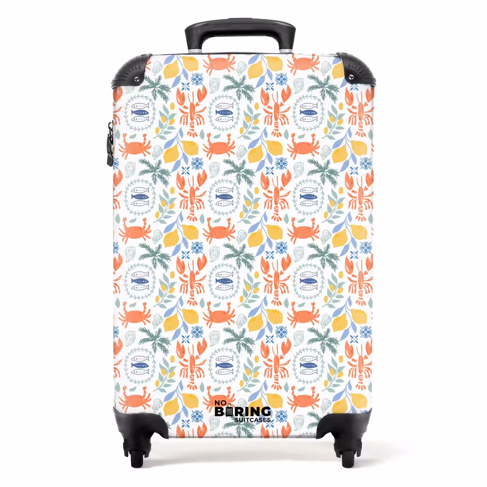 Valise - Kreeft en citroen patroon kleurrijk — 1
