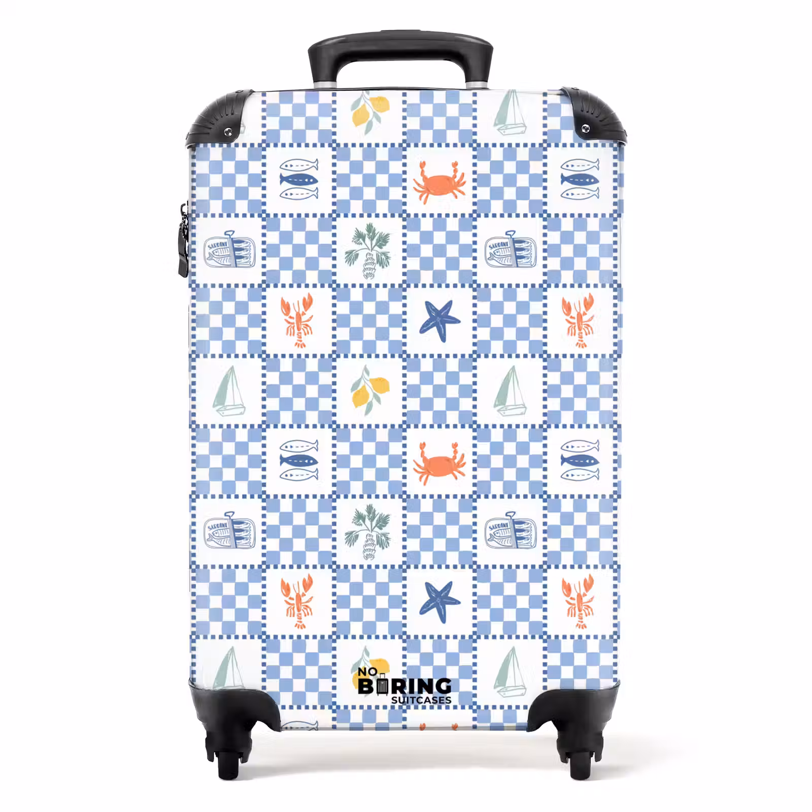 Valise - Vierkant zomer print blauw — 1