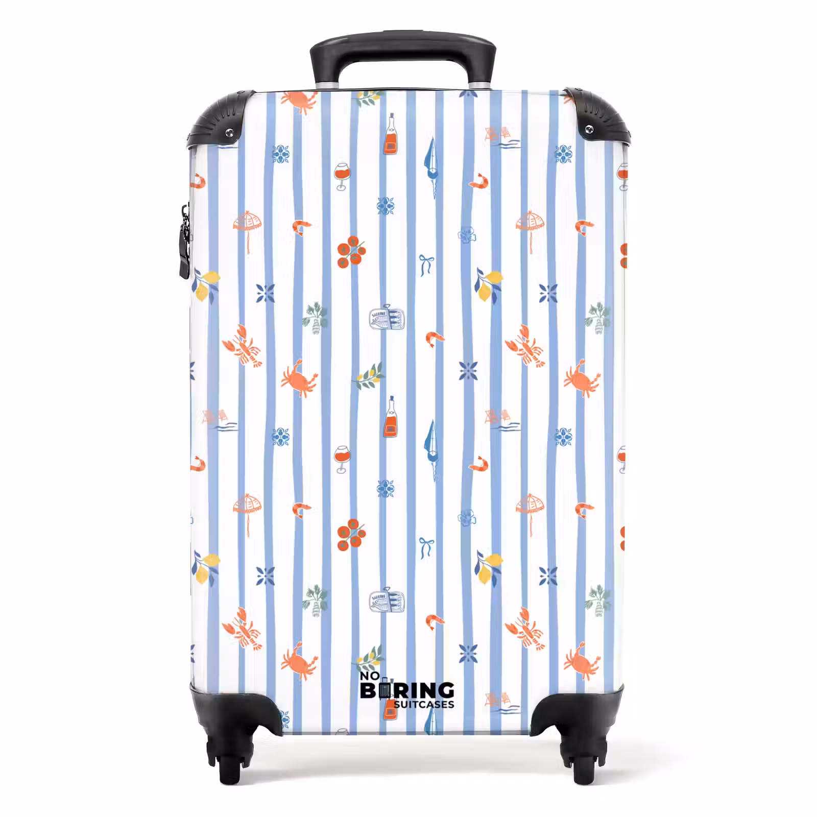 Valise - Gestreepte vakantie print kleurrijk — 1
