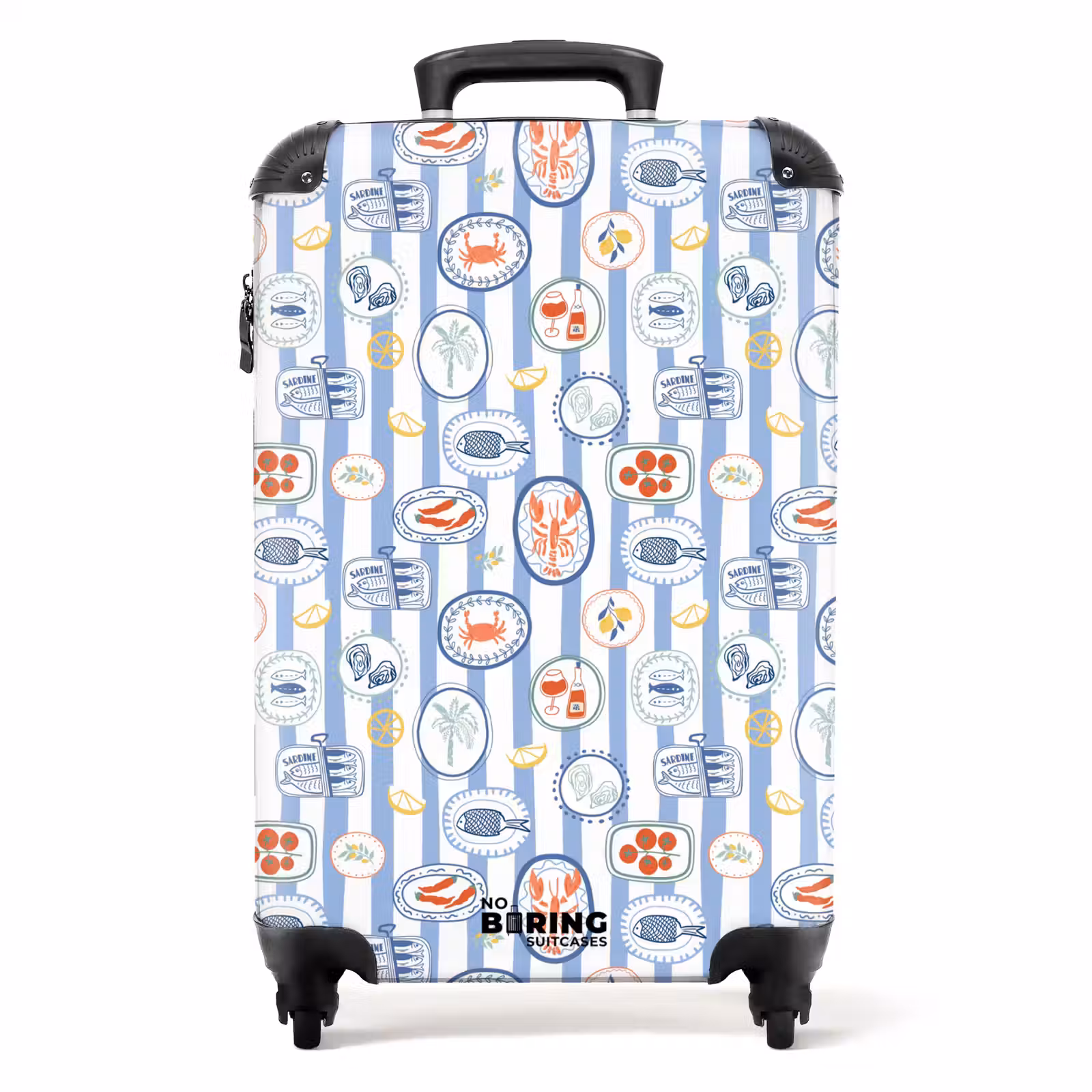 Valise - Gestreepte zomer print kleurrijk — 1