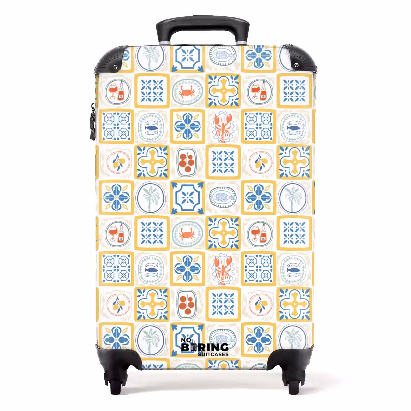 Valise - Italiaanse tegel print geel — 1