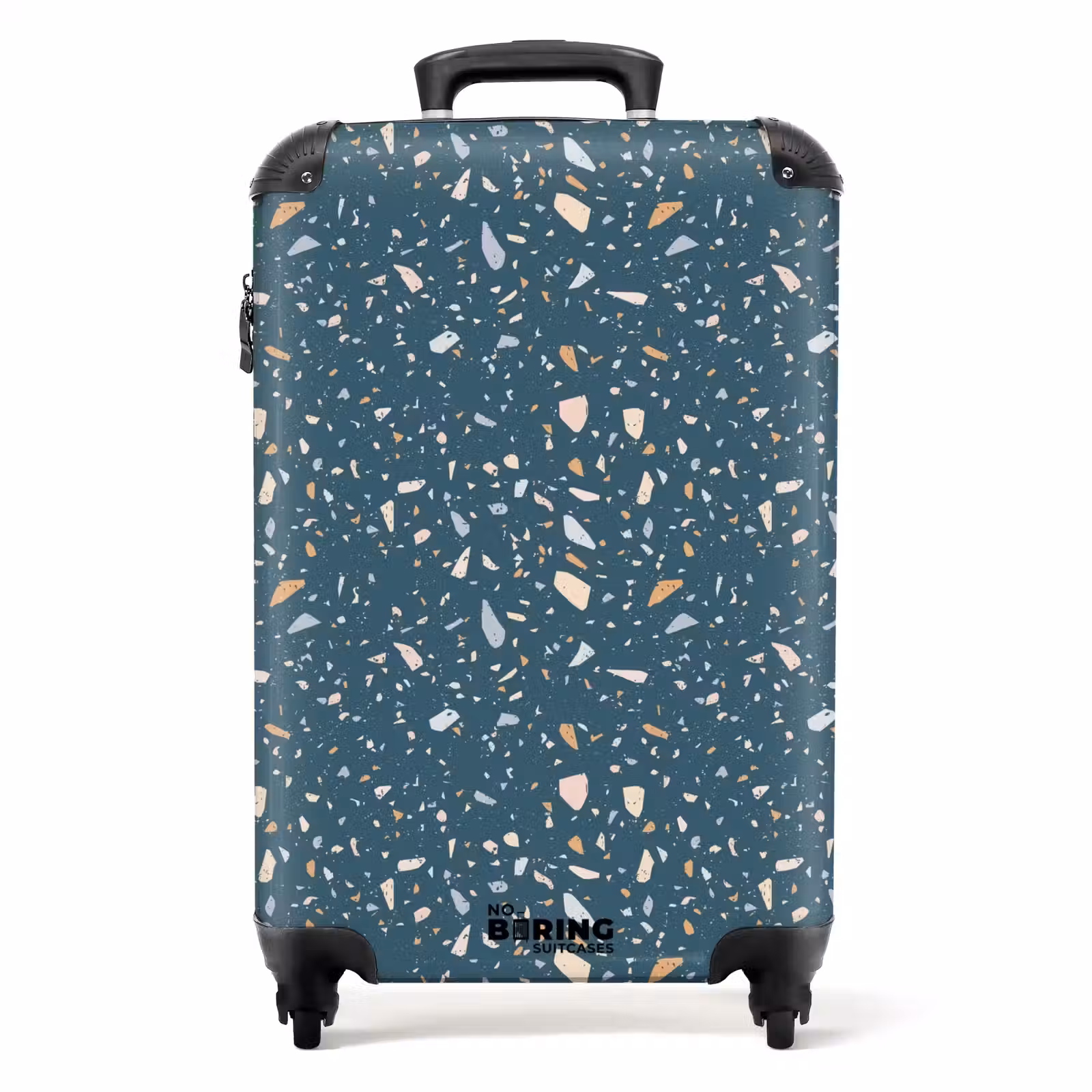 Valise - Motif terrazzo vert avec pastel — 1