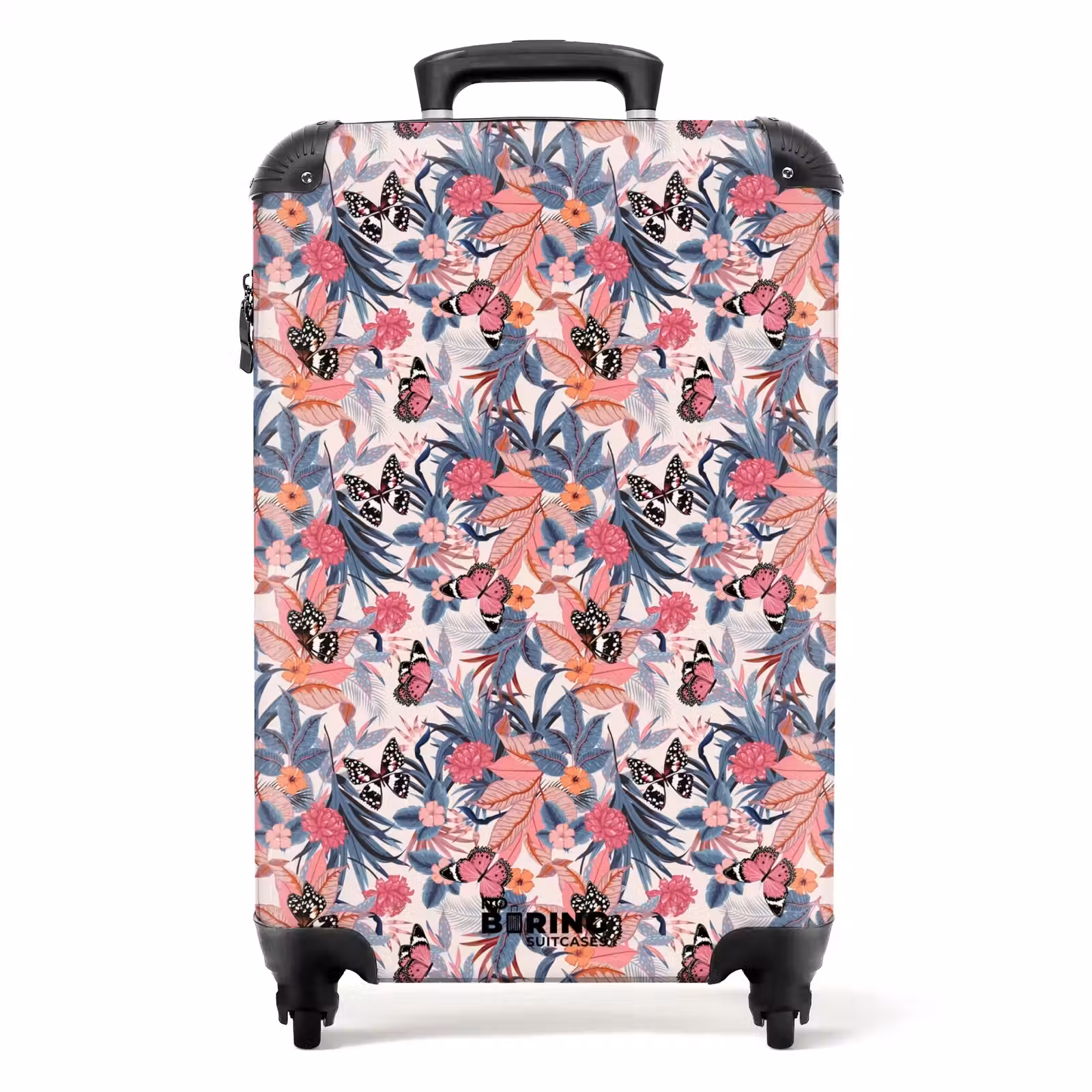 Valise - Papillon tropical rose clair — 1
