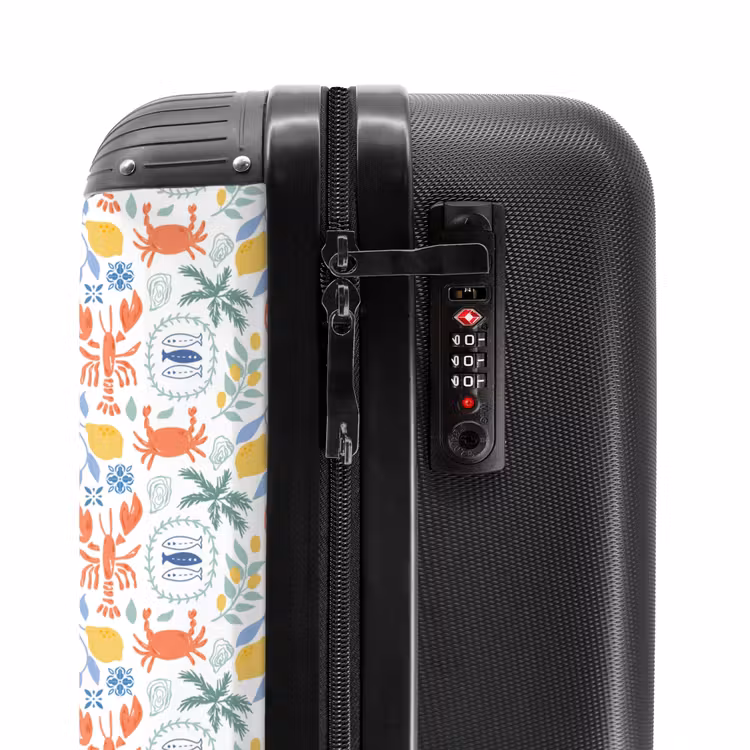 Valise - Kreeft en citroen patroon kleurrijk — 5