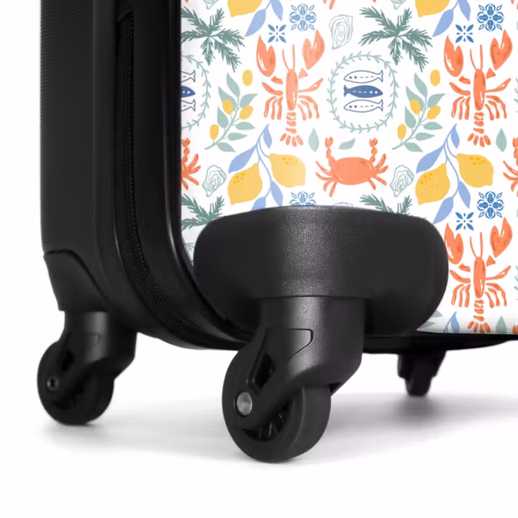 Valise - Kreeft en citroen patroon kleurrijk — 6