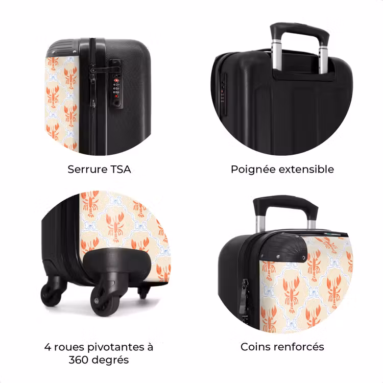Valise - Kreeft illustratie oranje — 7
