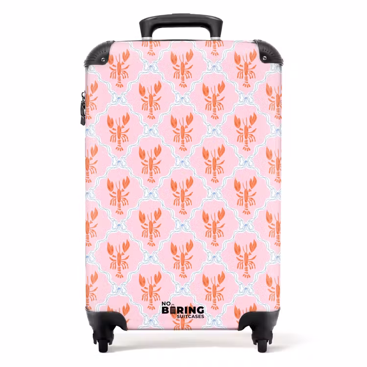 Valise - Kreeft illustratie roze — 1