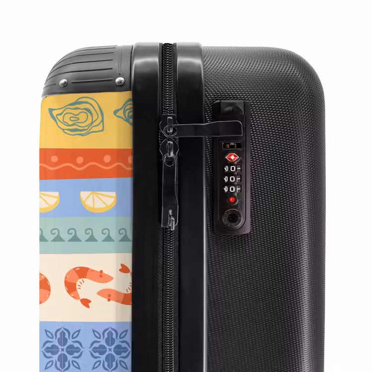 Valise - Gestreepte illustraties kleurrijk — 5