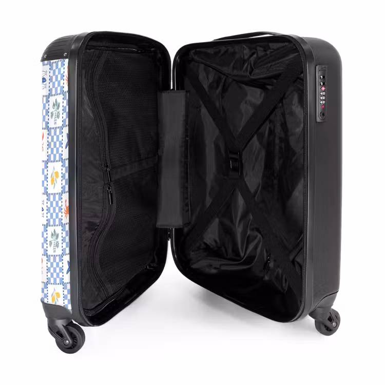 Valise - Vierkant zomer print blauw — 4