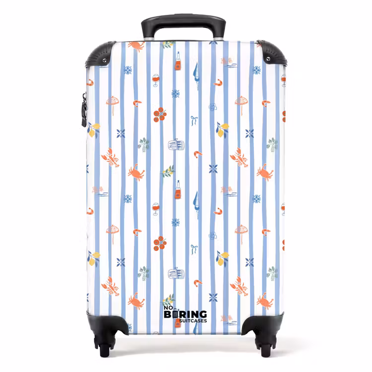 Valise - Gestreepte vakantie print kleurrijk — 1