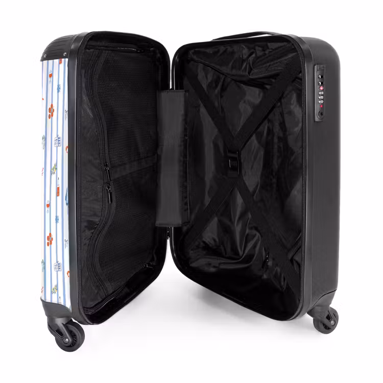Valise - Gestreepte vakantie print kleurrijk — 4