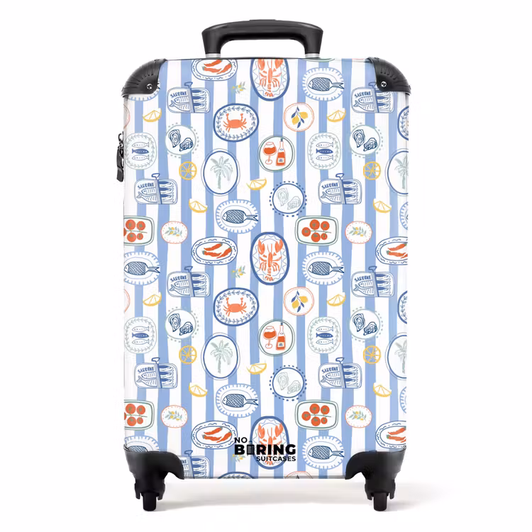 Valise - Gestreepte zomer print kleurrijk — 1