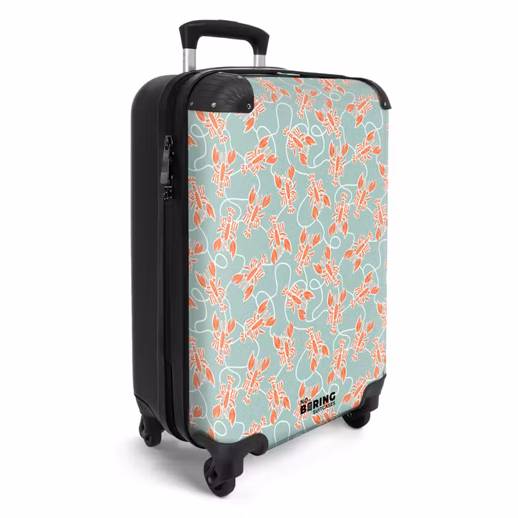Valise - Kreeft print groen — 2