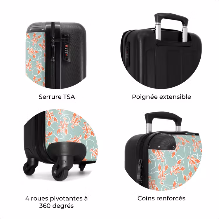 Valise - Kreeft print groen — 7