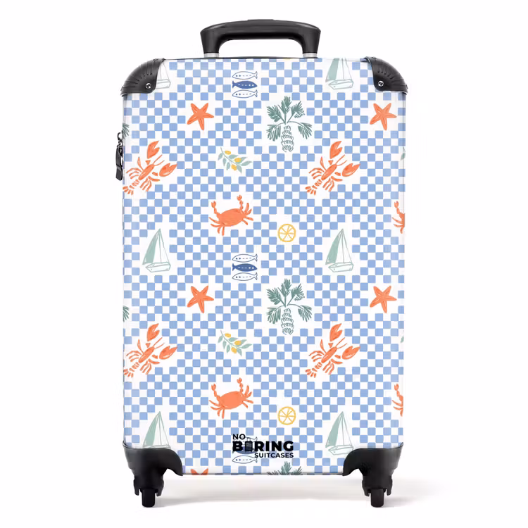 Valise - Zomer strand print blauw — 1