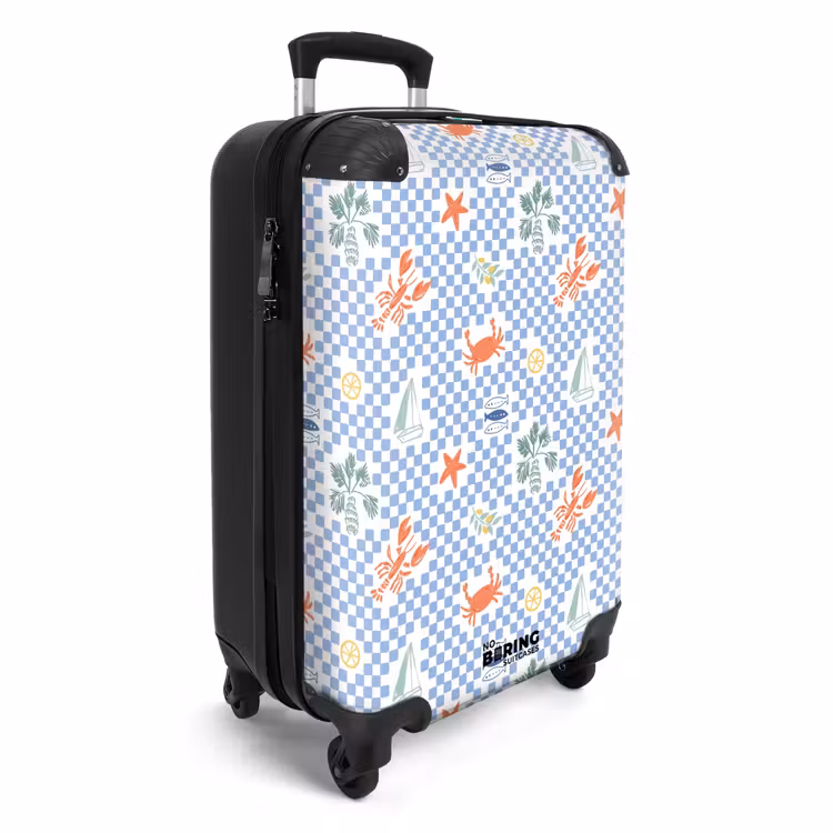 Valise - Zomer strand print blauw — 2